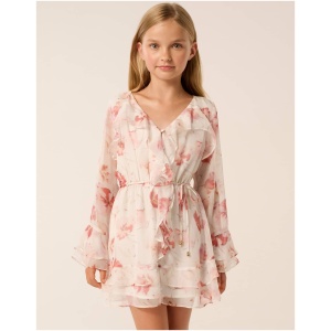 Forever New Women's Azalea Teen Frill Mini Dress in Valerie Floral