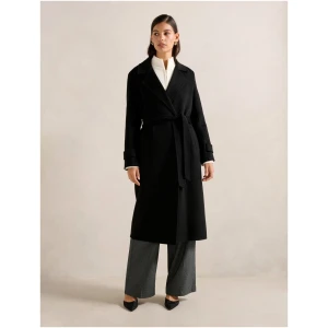 Forever New Women's Carter Felled Seam Coat in Black