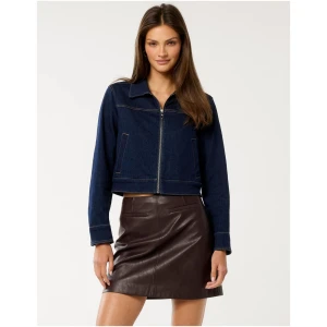 Forever New Women's Cassie Denim Jacket in Dark Rinse Wash