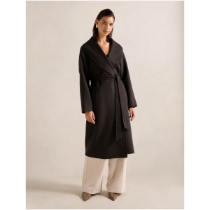 Forever New Women's Charlotte Shawl Coat in Coffee