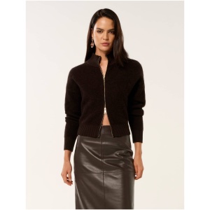 Forever New Women's Dakota Cardigan Sweater in Chocolate