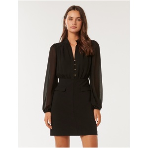 Forever New Women's Daniella Mini Dress in Black