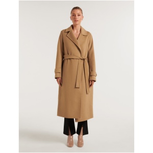 Forever New Women's Devon Felled Coat in Mid Camel