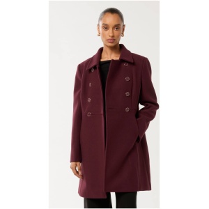 Forever New Women's Diana Petite Dolly Coat in Imperial Port