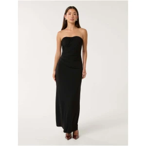 Forever New Women's Freesia Ruched Column Dress in Black