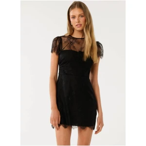 Forever New Women's Gia Lace Mini Dress in Black