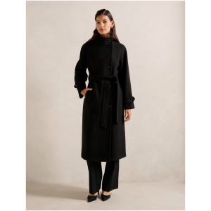 Forever New Women's Jilly Funnel neck Coat in Black