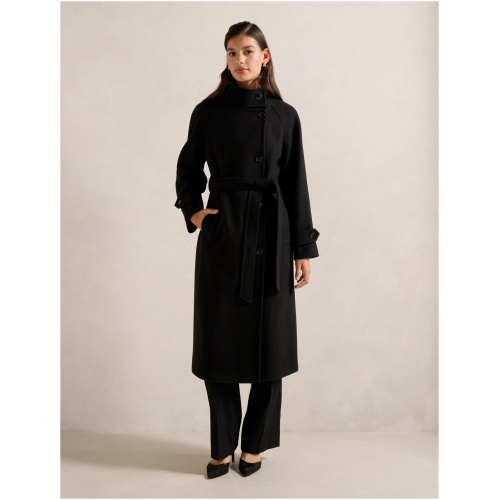 Forever New Women's Jilly Funnel neck Coat in Black