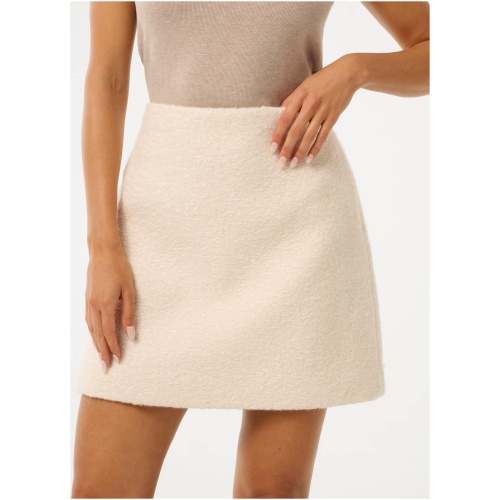 Forever New Women's Kayla Petite Mini Skirt in Cloud White Co-Ord