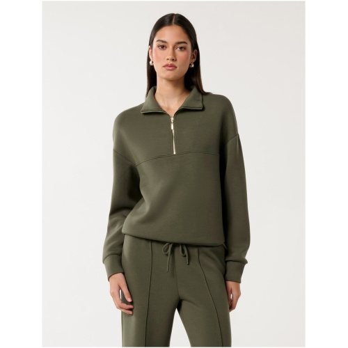 Forever New Women's Lya Lounge Jumper in Olive Green