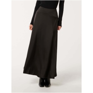 Forever New Women's Mabel Diagonal Seam Midi Skirt in Black