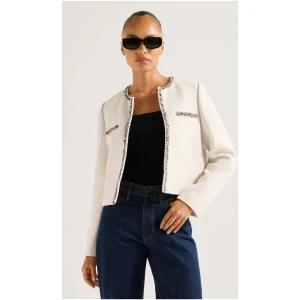 Forever New Women's Marie Boucle Jacket in Cream