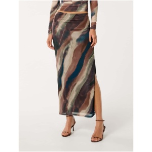 Forever New Women's Mia Mesh Maxi Skirt in Maren Abstract Co-Ord