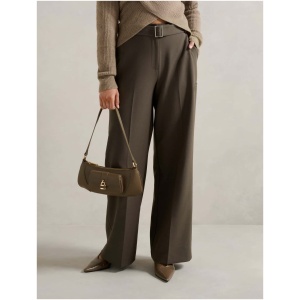 Forever New Women's Odette Utility Wide-Leg Pants in Slate Grey