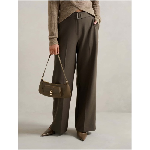 Forever New Women's Odette Utility Wide-Leg Pants in Slate Grey