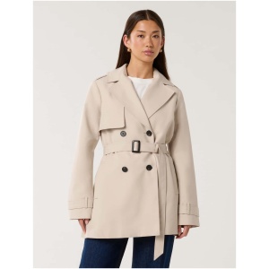 Forever New Women's Rhea Hooded Water Resistant Trench Coat in Neutral