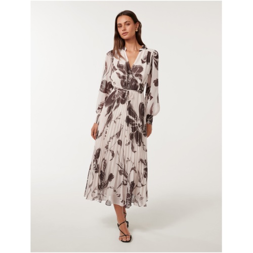 Forever New Women's Saskia Pleat Wrap Midi Dress in Lula Floral
