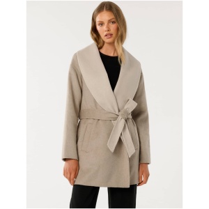 Forever New Women's Stephanie Felled Coat in Neutral