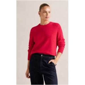 Forever New Women's Tallulah Crew Neck Jumper in Bright Rose