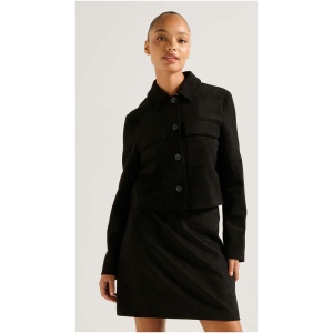 Forever New Women's Tyla Suede Jacket in Black