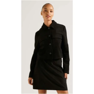 Forever New Women's Tyla Suede Jacket in Black