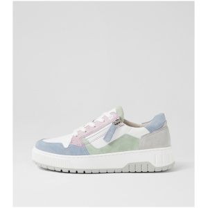 Gabor Macy Ga Pastel Leather Suede Pastel Sneakers Womens Shoes Casual Casual Sneakers