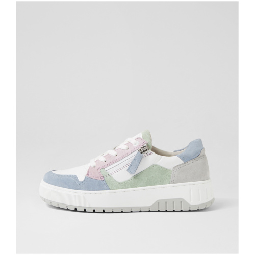 Gabor Macy Ga Pastel Leather Suede Pastel Sneakers Womens Shoes Casual Casual Sneakers