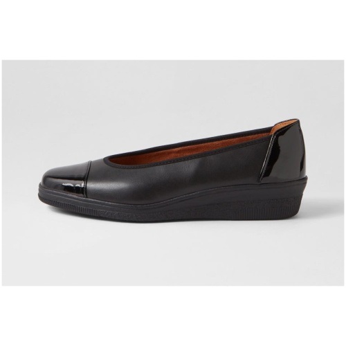 Gabor Yvonne Schwarz Leather Schwarz Shoes Womens Shoes Comfort Heeled Shoes
