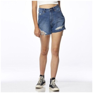 Girlfriend Short Slacker Blue