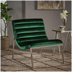 Glorie Emerald/Green Velvet Sofa Accent Chair ArmChair