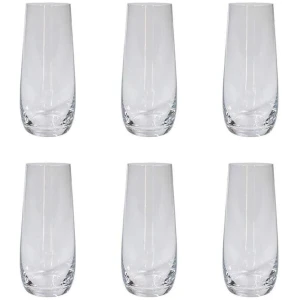 Grand Cru 6 Piece Stemless Glass Flute Set Size 290ml by Alex Liddy