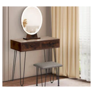 Griffith Dressing Table Set Brown