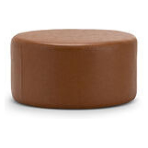 Haley Round Ottoman Brown
