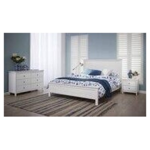Hamilton Queen Bedroom Package With Chest Of 6 Drawers White