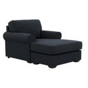 Hampton 1 Seater Chaise Sofa Blue