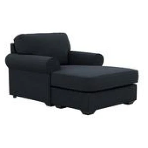 Hampton 1 Seater Chaise Sofa Blue
