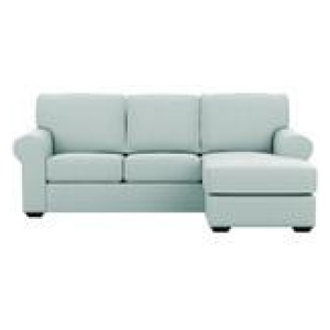 Hampton 3 Seater Chaise Sofa Blue