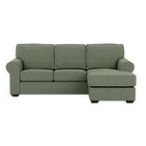 Hampton 3 Seater Chaise Sofa Green