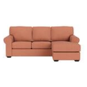 Hampton 3 Seater Chaise Sofa Linden Rose
