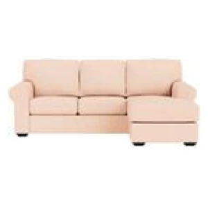 Hampton 3 Seater Chaise Sofa Pink