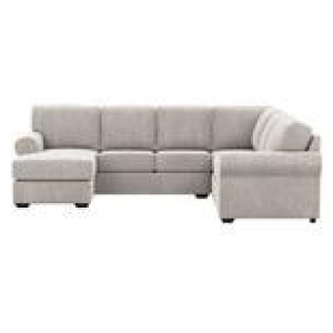 Hampton 6 Seater Modular Sofa With Left Chaise Blue