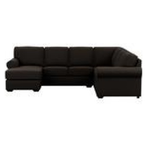 Hampton 6 Seater Modular Sofa With Left Chaise Grey