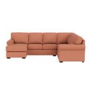 Hampton 6 Seater Modular Sofa With Left Chaise Linden Rose