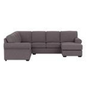 Hampton 6 Seater Modular Sofa With Left Chaise Purple
