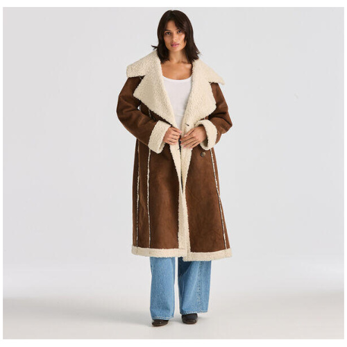 Heather Sherpa Coat