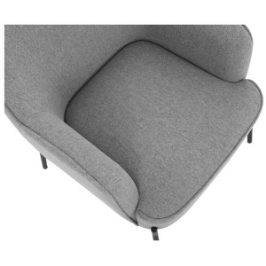 Hugo upholstered armchair light grey
