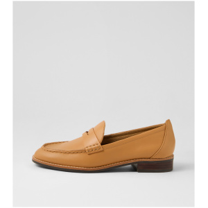 Hush Puppies Lucia Hp Camel Leather Camel Shoes Womens Shoes Casual Flat Shoes