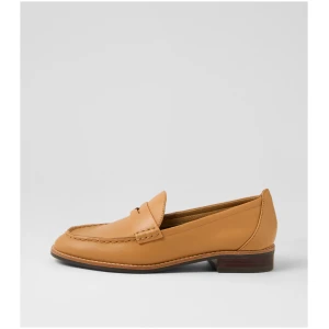 Hush Puppies Lucia Hp Camel Leather Camel Shoes Womens Shoes Casual Flat Shoes