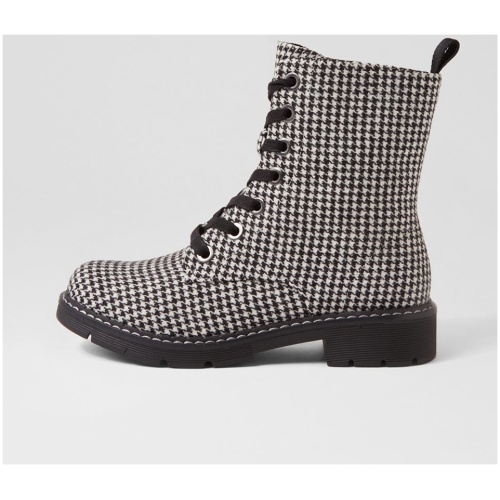I Love Billy Anabelo2 Il Black Tweed Fabric Black Tweed Boots Womens Shoes Casual Ankle Boots