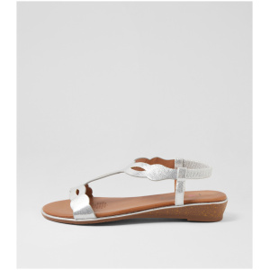 I Love Billy Culish Il Silver Smooth Silver Sandals Womens Shoes Casual Sandals Flat Sandals